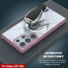 Load image into Gallery viewer, Étui de chargement sans fil magnétique pour Galaxy S25 Ultra [Série acrylique transparente] [Antidérapant] pour Galaxy S25 Ultra [Rose]
