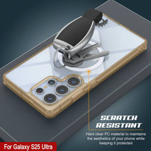 Load image into Gallery viewer, Étui de chargement sans fil magnétique pour Galaxy S25 Ultra [Série acrylique transparente] [Antidérapant] pour Galaxy S25 Ultra [Or]
