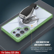 Load image into Gallery viewer, Étui de chargement sans fil magnétique pour Galaxy S25 Ultra [Série acrylique transparente] [Antidérapant] pour Galaxy S25 Ultra [Vert]

