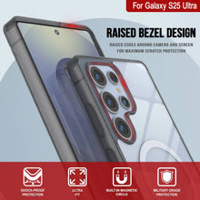 Load image into Gallery viewer, Étui de chargement sans fil magnétique pour Galaxy S25 Ultra [Série acrylique transparente] [Antidérapant] pour Galaxy S25 Ultra [Noir]
