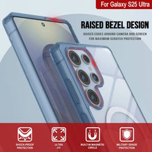Load image into Gallery viewer, Étui de chargement sans fil magnétique pour Galaxy S25 Ultra [Série acrylique transparente] [Antidérapant] pour Galaxy S25 Ultra [Marine]
