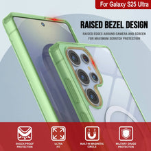 Load image into Gallery viewer, Étui de chargement sans fil magnétique pour Galaxy S25 Ultra [Série acrylique transparente] [Antidérapant] pour Galaxy S25 Ultra [Vert]
