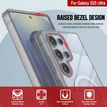 Load image into Gallery viewer, Étui de chargement sans fil magnétique pour Galaxy S25 Ultra [Série acrylique transparente] [Antidérapant] pour Galaxy S25 Ultra [Argent]
