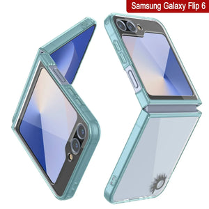 Coque Galaxy Z Flip6 [Série Acrylique Transparente] [Antidérapante] Pour Galaxy Z Flip6 [Sarcelle]