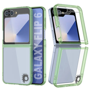 Coque Galaxy Z Flip6 [Série Acrylique Transparente] [Antidérapante] Pour Galaxy Z Flip6 [Vert]