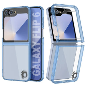 Coque Galaxy Z Flip6 [Série Acrylique Transparente] [Antidérapante] Pour Galaxy Z Flip6 [Bleu]