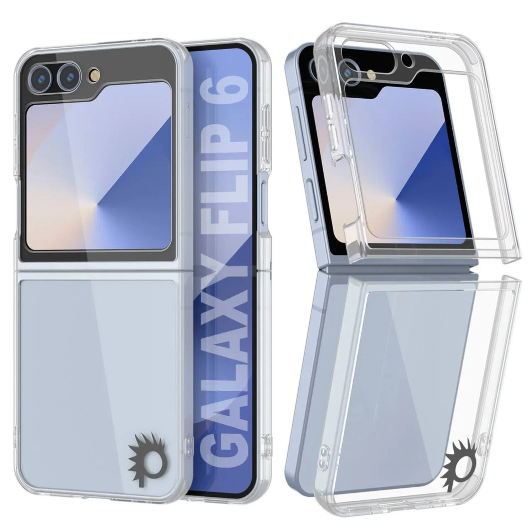 Coque Galaxy Z Flip6 [Série Acrylique Transparente] [Antidérapante] Pour Galaxy Z Flip6 [Blanc]