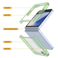 Load image into Gallery viewer, Coque Galaxy Z Flip6 [Série Acrylique Transparente] [Antidérapante] Pour Galaxy Z Flip6 [Vert]
