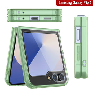 Coque Galaxy Z Flip6 [Série Acrylique Transparente] [Antidérapante] Pour Galaxy Z Flip6 [Vert]