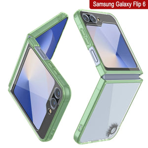 Coque Galaxy Z Flip6 [Série Acrylique Transparente] [Antidérapante] Pour Galaxy Z Flip6 [Vert]