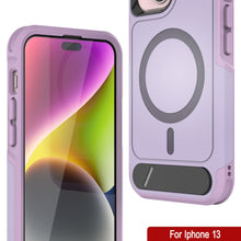 Load image into Gallery viewer, PunkCase Coque pour iPhone 13 [Série Spartan X] Coque robuste avec béquille + MagRing [lilas]
