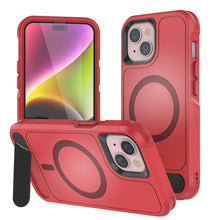 Load image into Gallery viewer, PunkCase Coque pour iPhone 13 [Série Spartan X] Coque robuste avec béquille + MagRing [rouge]
