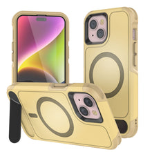 Load image into Gallery viewer, PunkCase Coque pour iPhone 13 [Série Spartan X] Coque robuste avec béquille + MagRing [jaune]
