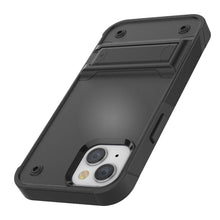 Load image into Gallery viewer, Coque Punkcase iPhone 14 Plus [Série Reliance] Housse hybride de protection de qualité militaire avec béquille intégrée [Noir]
