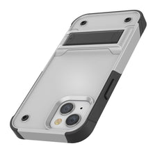 Load image into Gallery viewer, Coque Punkcase iPhone 14 Plus [Série Reliance] Étui hybride de protection de qualité militaire avec béquille intégrée [Blanc-Noir]
