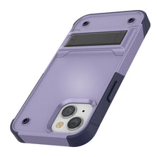 Load image into Gallery viewer, Étui Punkcase iPhone 14 Plus [Série Reliance] Coque robuste hybride de qualité militaire avec béquille intégrée [Violet-Marine]
