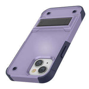 Étui Punkcase iPhone 14 Plus [Série Reliance] Coque robuste hybride de qualité militaire avec béquille intégrée [Violet-Marine]