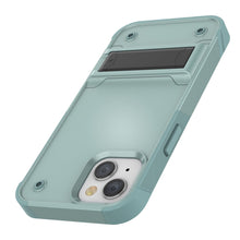 Load image into Gallery viewer, Étui Punkcase pour iPhone 14 Plus [Série Reliance] Couverture hybride de qualité militaire avec support intégré [vert]
