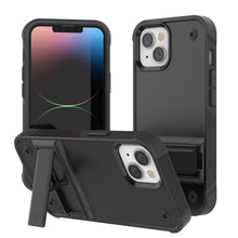 Load image into Gallery viewer, Coque Punkcase iPhone 14 Plus [Série Reliance] Housse hybride de protection de qualité militaire avec béquille intégrée [Noir]
