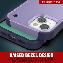 Load image into Gallery viewer, Étui Punkcase iPhone 14 Plus [Série Reliance] Coque robuste hybride de qualité militaire avec béquille intégrée [Violet-Marine]
