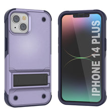 Load image into Gallery viewer, Étui Punkcase iPhone 14 Plus [Série Reliance] Coque robuste hybride de qualité militaire avec béquille intégrée [Violet-Marine]
