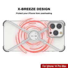 Charger l&#39;image dans la galerie, Coque de protection Punkcase pour iPhone 14 Pro Max [série Backbone] Étui ultra fin personnalisé en aluminium métallique avec cadre X pour iPhone 14 Pro Max (2022) (6,7&quot;) [Argenté]
