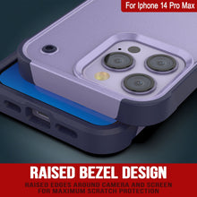 Load image into Gallery viewer, Coque Punkcase pour iPhone 14 Pro Max [Série Reliance] Coque hybride de protection de qualité militaire avec béquille intégrée [Violet-Marine]
