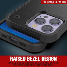Load image into Gallery viewer, Coque Punkcase pour iPhone 14 Pro Max [Série Reliance] Coque de protection hybride de qualité militaire avec support intégré [Noir]
