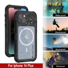 Charger l&#39;image dans la galerie, Coque étanche en aluminium de la série Metal Extreme 2.0 pour iPhone 14 Plus avec protection d&#39;écran intégrée IP68 [Noir]
