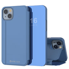 Load image into Gallery viewer, Coque de protection avec rabat Punkcase pour iPhone 14 Plus [Bleu]
