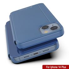 Load image into Gallery viewer, Coque de protection avec rabat Punkcase pour iPhone 14 Plus [Bleu]
