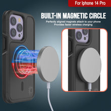Load image into Gallery viewer, For Iphone 14 Pro Built-in MAGNETIC CIRCLE Perfectly aligned magnets attach to your phone Provides faster wireless charging 
