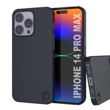 Load image into Gallery viewer, Coque en fibre de carbone Punkcase pour iPhone 14 Pro Max [Série AramidShield] Ultra mince et légère en Kevlar
