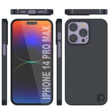 Load image into Gallery viewer, Coque en fibre de carbone Punkcase pour iPhone 14 Pro Max [Série AramidShield] Ultra mince et légère en Kevlar
