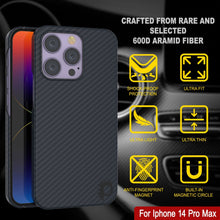 Load image into Gallery viewer, Coque Punkcase en fibre de carbone pour iPhone 14 Pro Max [Série Aramid MagShield] Ultra fine
