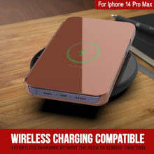 Load image into Gallery viewer, Coque punkcase pour iPhone 14 Pro Max avec revêtement réfléchissant et rabat protecteur [Rose]
