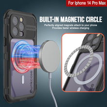 Load image into Gallery viewer, iPhone 14 Pro Max Série Métal Extrême 2.0 Boîtier en Aluminium Étanche IP68 avec Protège-écran intégré [Noir]
