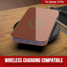 Load image into Gallery viewer, Coque Punkcase pour iPhone 14 Pro, étui à rabat de protection réfléchissant [Rose]
