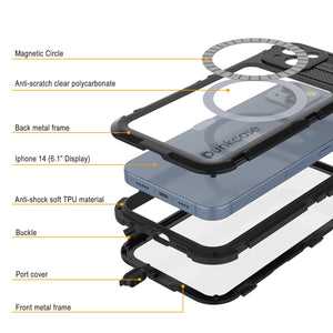 iPhone 14 Série Métal Extrême 2.0 Étui en Aluminium Étanche IP68 Avec Protecteur d'Écran Intégré [Noir]