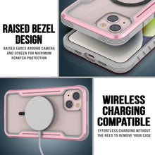 Charger l&#39;image dans la galerie, Punkcase Coque de défense Armor Stealth MAG pour iPhone 15, étui de protection de qualité militaire à plusieurs couches [Rose-Or]
