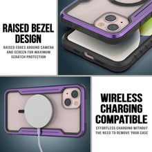 Charger l&#39;image dans la galerie, Punkcase iPhone 15 Coque de défense armée Stealth MAG avec protection multicouche de qualité militaire [Violet]
