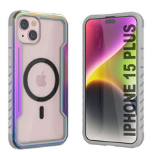 Charger l&#39;image dans la galerie, Punkcase iPhone 15 Plus Armure Stealth MAG Coque de Défense Protectrice de Qualité Militaire Couverture Multicouche [Arc-en-ciel]
