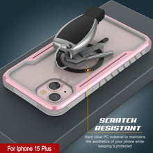 Charger l&#39;image dans la galerie, Punkcase iPhone 15 Plus Armor Stealth MAG Coque de défense protectrice de qualité militaire à plusieurs couches [or rose]
