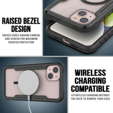 Charger l&#39;image dans la galerie, Étui de protection Punkcase iPhone 15 Plus Armor Stealth MAG Defense, de qualité militaire, avec revêtement multicouche [Noir]
