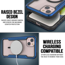 Charger l&#39;image dans la galerie, Étui de protection Punkcase iPhone 15 Plus Armor Stealth MAG Defense, de qualité militaire et composé de plusieurs couches, couleur bleu marine.
