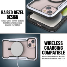 Charger l&#39;image dans la galerie, Punkcase Coque de défense Stealth MAG Armor pour iPhone 15 Plus, protection militaire de grade supérieur, étui multicouche [blanc]
