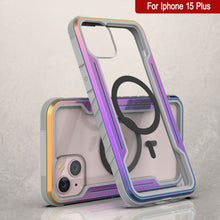 Charger l&#39;image dans la galerie, Punkcase iPhone 15 Plus Armure Stealth MAG Coque de Défense Protectrice de Qualité Militaire Couverture Multicouche [Arc-en-ciel]
