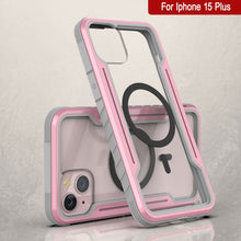 Charger l&#39;image dans la galerie, Punkcase iPhone 15 Plus Armor Stealth MAG Coque de défense protectrice de qualité militaire à plusieurs couches [or rose]
