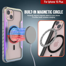 Charger l&#39;image dans la galerie, Punkcase iPhone 15 Plus Armure Stealth MAG Coque de Défense Protectrice de Qualité Militaire Couverture Multicouche [Arc-en-ciel]
