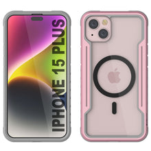 Charger l&#39;image dans la galerie, Punkcase iPhone 15 Plus Armor Stealth MAG Coque de défense protectrice de qualité militaire à plusieurs couches [or rose]
